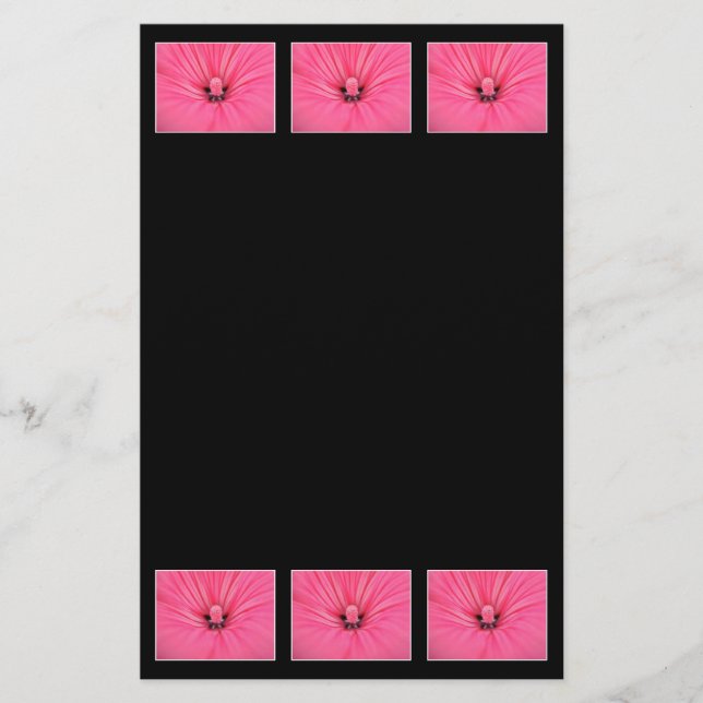 Papier Fleur rose. (Devant)