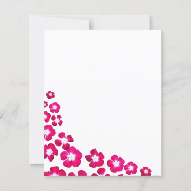 Papier Fleur rose (Devant)