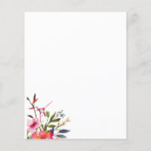 Papier Fleur rose budget fête de l'Invitation de vie (Dos)