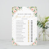 Papier Fleur rose vif, il dit qu'elle a dit jeu nuptial (Debout devant)