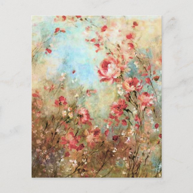 Papier Fleur rose vintage (Devant)