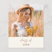 Papier Fleur sauvage Bloom Graduation Party Invitation (Dos)