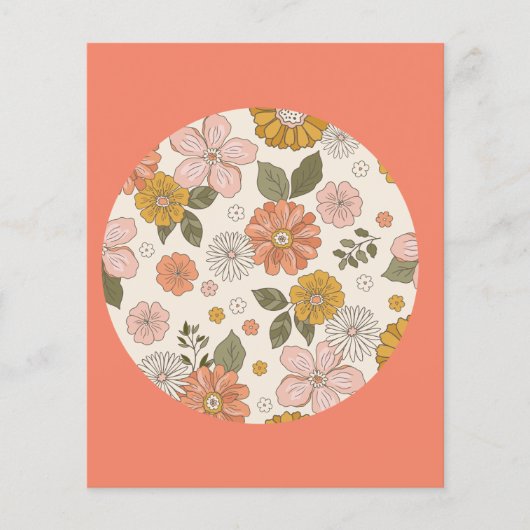 Papier Fleur sauvage Boho (Devant)