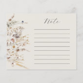 Papier Fleur sauvage Boho Rustic Fête des mariées Recette (Dos)