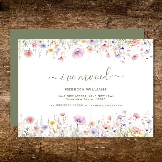 Papier Fleur sauvage budgétaire que j'ai déplacé | Nouvel