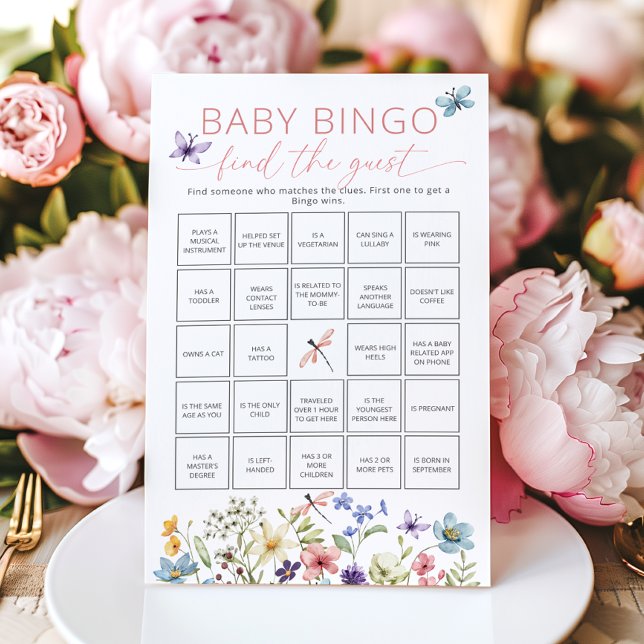 Papier Fleur sauvage Butterfly Garden Trouvez le jeu invi (Créateur téléchargé)