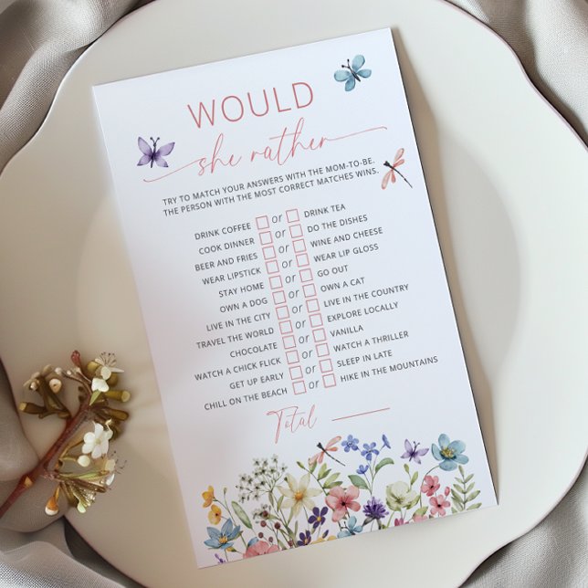 Papier Fleur sauvage Butterfly Garden Voudrait-Elle Plutô (Créateur téléchargé)