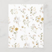 Papier Fleur sauvage Chic Où Étaient-Ils Fête des mariées (Dos)