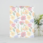 Papier Fleur sauvage Christian Stationery (Debout devant)