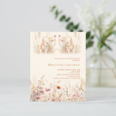Papier Fleur sauvage crème pêche nuptiale Douche nuptiale (Debout devant)