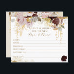 Papier Fleur sauvage d'automne Fête des mariées Florale o<br><div class="desc">Cette aquarelle Fleur sauvage de automne est le choix idéal pour une Fête des mariées élégante. La combinaison de délicates techniques d'aquarelle, de fleurs sauvages d'inspiration automnale et d'éléments dorés élégants crée une atmosphère charmante et sophistiquée. La palette de couleurs saisit l'essence de la saison d'automne, avec des teintes chaudes...</div>