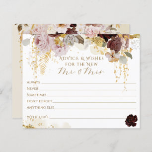 Papier Fleur sauvage d'automne Fête des mariées Florale o