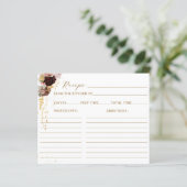 Papier Fleur sauvage d'automne Gold Fête des mariées Flor (Debout devant)