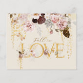 Papier Fleur sauvage d'automne Gold Fête des mariées Flor (Dos)