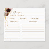 Papier Fleur sauvage d'automne Gold Fête des mariées Flor (Devant)