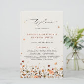 Papier Fleur sauvage d'automne Jardin Floral Boho Program (Debout devant)