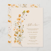 Papier Fleur sauvage d'automne pas cher tombe dans la Fêt (Devant / Derrière)