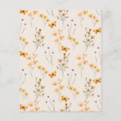 Papier Fleur sauvage d'automne pas cher tombe dans la Fêt (Dos)