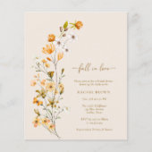 Papier Fleur sauvage d'automne pas cher tombe dans la Fêt (Devant)