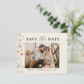 Papier Fleur sauvage de code QR Enregistrer le Mariage de (Debout devant)