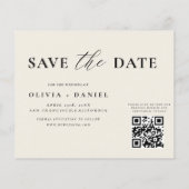 Papier Fleur sauvage de code QR Enregistrer le Mariage de (Dos)