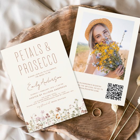 Papier Fleur sauvage de code QR - Pétales et Fêtes des ma