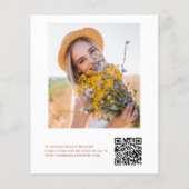 Papier Fleur sauvage de code QR - Pétales et Fêtes des ma (Dos)