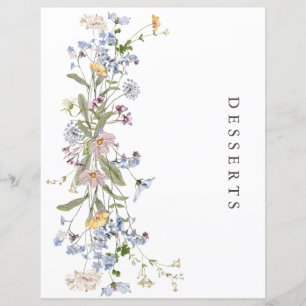 Papier Fleur sauvage de printemps coloré Meadow Garden Di
