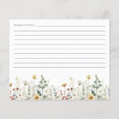 Papier Fleur sauvage d'été Fête des mariées de champ Rece (Dos)