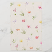 Papier Fleur sauvage douche émoticônes (Dos)