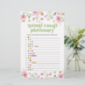 Papier Fleur sauvage douche émoticônes (Debout devant)