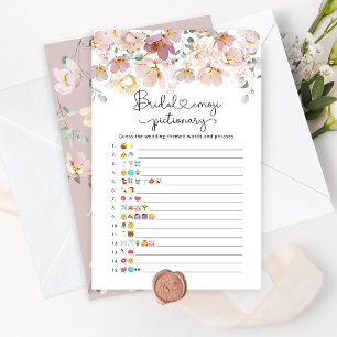 Papier Fleur sauvage douche nuptiale émoticône jeu