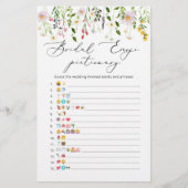 Papier Fleur sauvage douche nuptiale émoticône jeu (Devant)