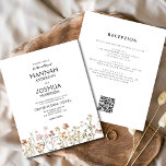 Papier Fleur sauvage du budget Rustic Boho Faire-part de<br><div class="desc">Immergez vos invités dans la nature romantique avec notre Fleur sauvage Boho Garden Wedding Invitation. Inspirée par la beauté des fleurs intactes, cette invitation capte l'essence d'une célébration libre-spirituelle. Le design enchanteur propose des fleurs sauvages délicats dansant au milieu d'une végétation luxuriante, donnant le ton parfait pour votre mariage dans...</div>