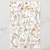 Papier Fleur sauvage Fête des mariées Il A Dit Qu'Elle A  (Dos)