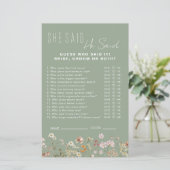 Papier Fleur sauvage Fête des mariées Il A Dit Qu'Elle A (Debout devant)