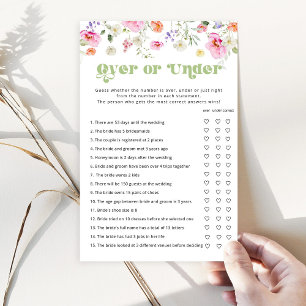 Papier Fleur sauvage floral au-dessus ou sous la douche n