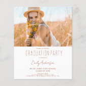 Papier Fleur sauvage Graduation Party Arch Photo Invitati (Dos)