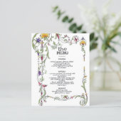 Papier Fleur sauvage Mariage Rustic Country Wild Flower M (Debout devant)