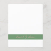 Papier Fleur sauvage Mariage Rustic Country Wild Flower M (Dos)