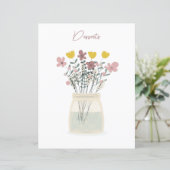 Papier Fleur sauvage Mason Jar Desserts Recette Divider (Debout devant)