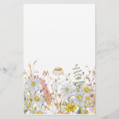 Papier Fleur sauvage Meadow Baby shower "Devinez qui" Jeu (Dos)