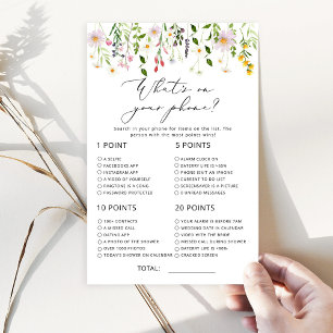 Papier Fleur sauvage minimaliste de ce qui est sur votre