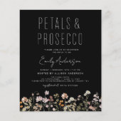Papier Fleur sauvage Petals & Prosecco Invitation (Devant)