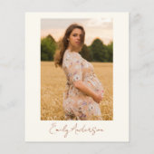 Papier Fleur sauvage photo Baby in Bloom Baby shower (Dos)