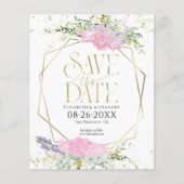 Papier Fleur sauvage Printemps Budget Mariage Enregistrer (Devant)