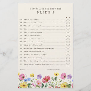 Papier Fleur sauvage Rustic Chic Floral Fête des mariées