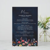 Papier Fleur sauvage Rustic Country Boho Floral Mariage M (Debout devant)