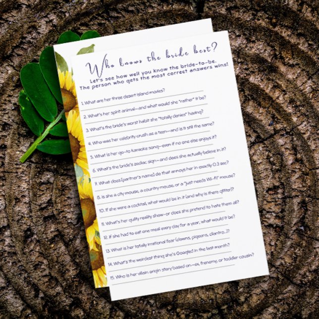 Papier Fleur sauvage tournesol de la fête de la douche de (Créateur téléchargé)