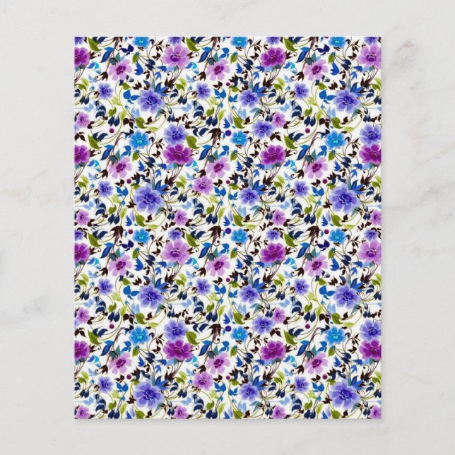Papier Fleur violet (Devant)